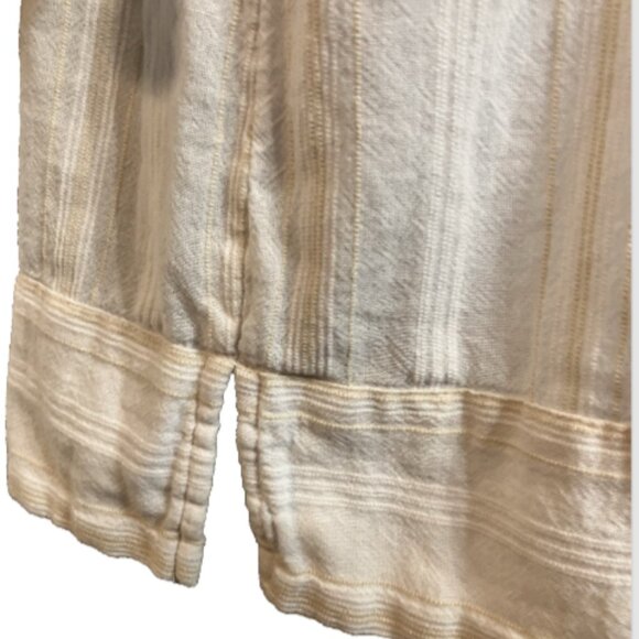 Merona Ladies Large Dual Color 3/4 Sleeve V Neck Cotton Blouse - Picture 4 of 13